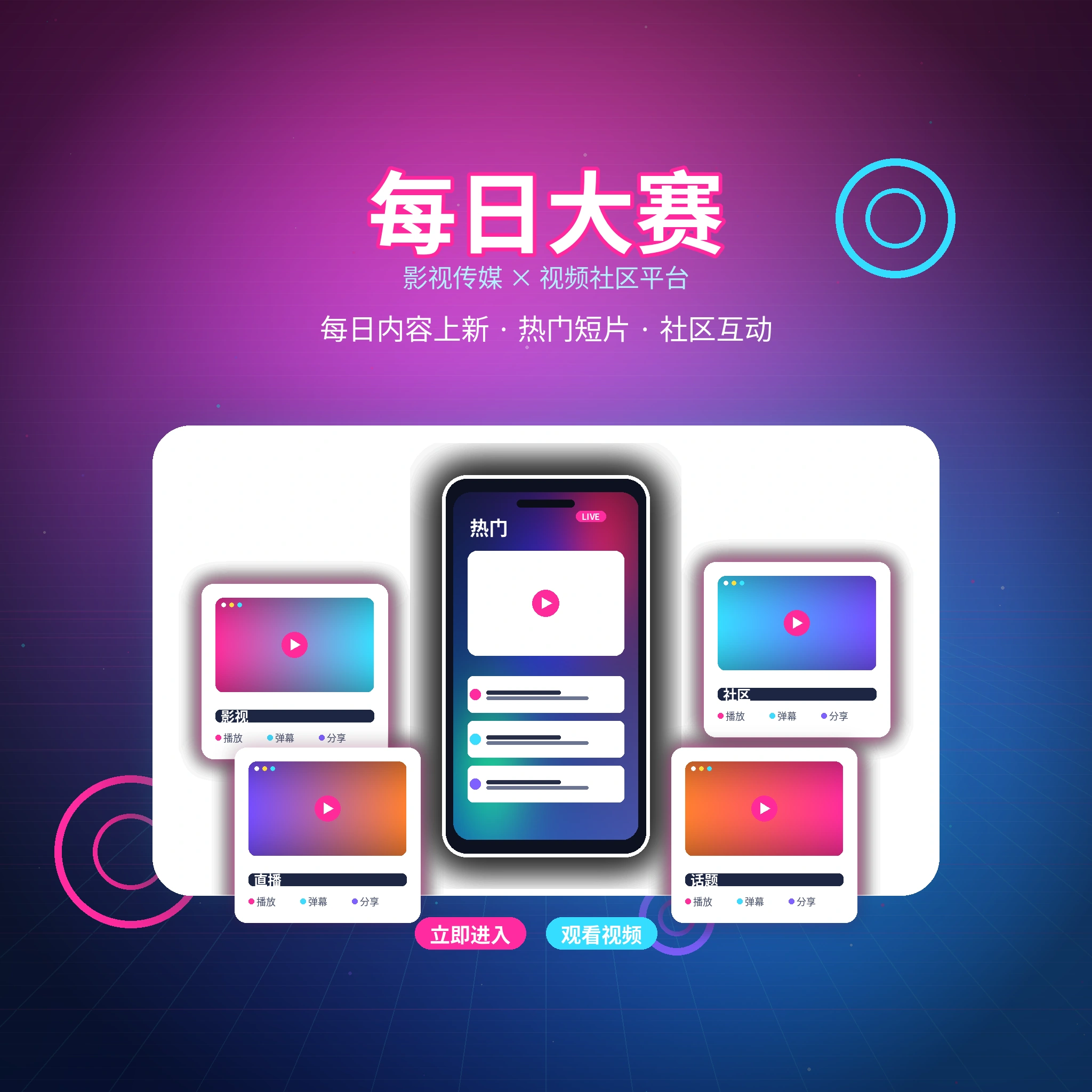 每日大赛品牌与内容社区介绍